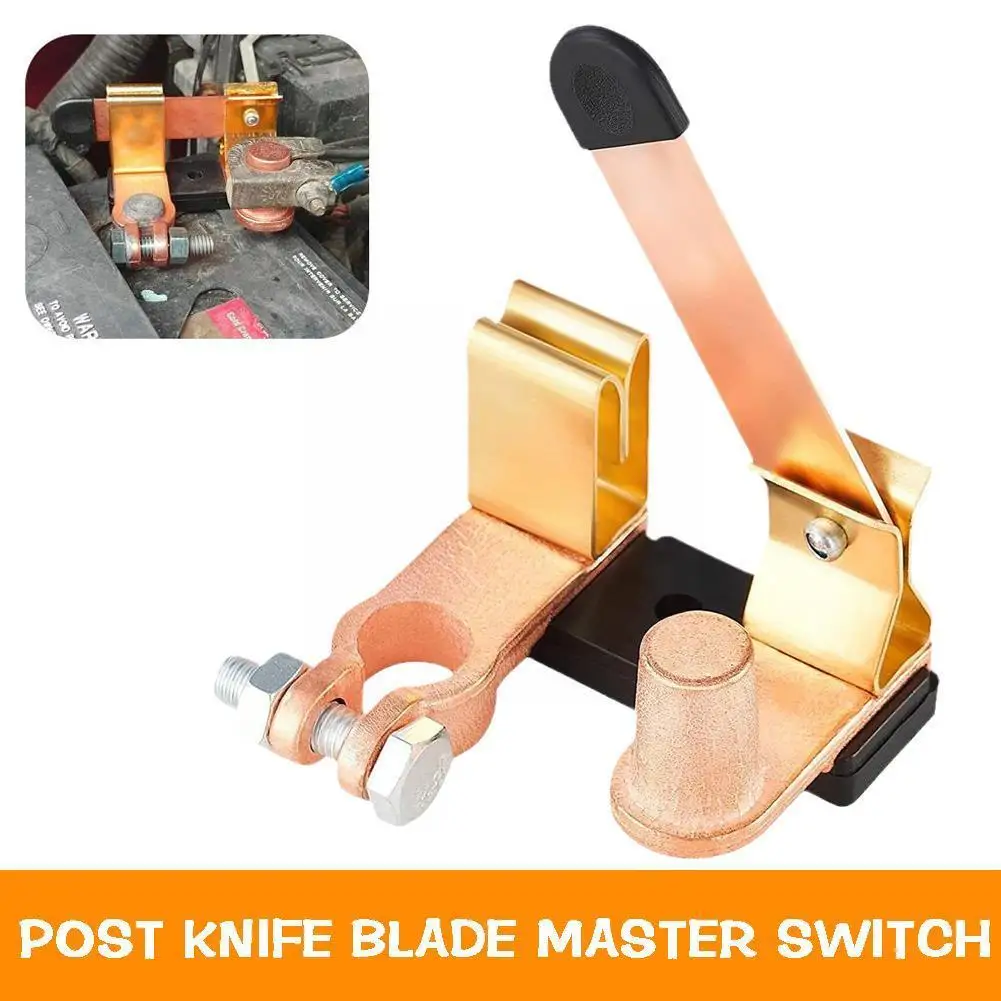 Sezionatore Power Cut Off Interruttore Di Scollegamento Della Batteria 12V 24V Top Post Knife Series Switch Per Marine Car Boat Rv Atv S7D2