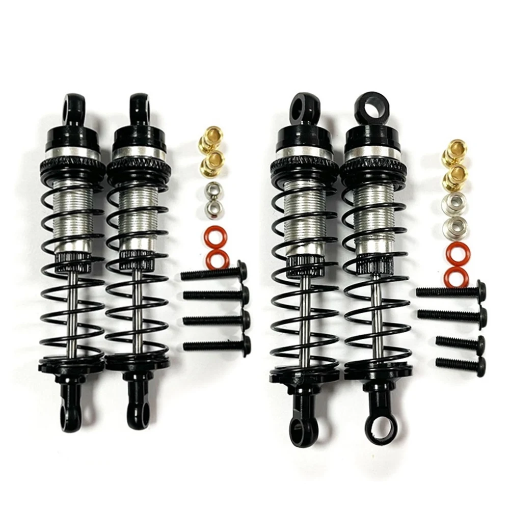 Ammortizzatore Ammortizzatore Anteriore E Posteriore In Metallo Per Losi 1/18 Mini-T 2.0 1/16 Mini-B Rc Truck Car Upgrade Parts, Nero