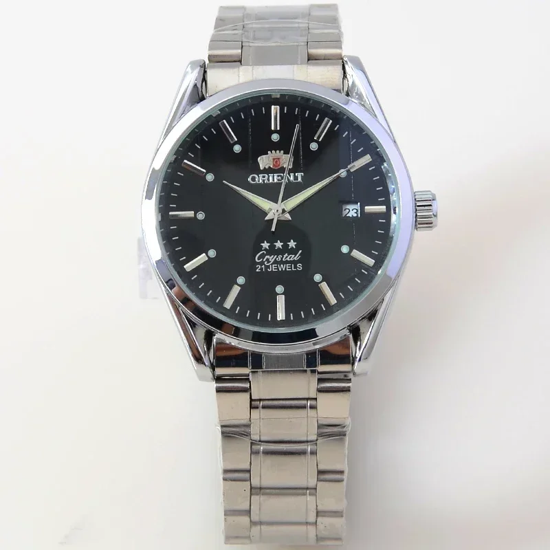 Nuovo Arrivo Per Orient Automatic Watch Men,Gmt World Map Orologio Da Polso Quadrante 3D Acciaio Inossidabile, Regalo Per Lui Self-Wind Automatico
