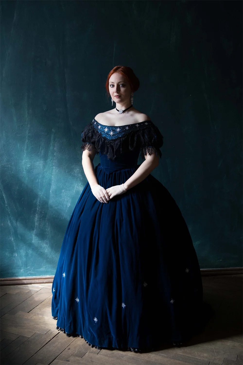 1860S Velvet Empress Sisi Princess Costume Star Dress Vittoriano Civil War South Belle Dress Scarlett Costume Ball Gown