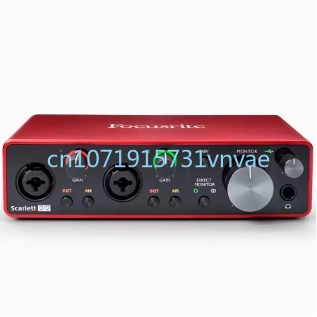 Focusrite Scarlett 2 I2 (3A Generazione) Interfaccia Audio Scheda Audio Usb Esterna Registrazione Chitarra Audio Amplificatore Per Cuffie Microfono Pr
