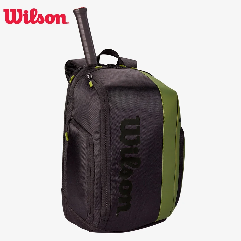 Wilson Blade Super Tour Collection Zaino Per Racchetta Da Tennis Roland Garros Confezione Da 2 Borsa Da Tennis Borsa Per Racchetta Verde Con Thermogua