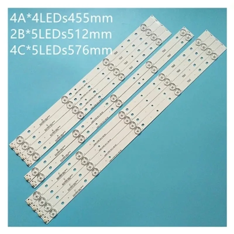 10Set Striscia Di Retroilluminazione A Led Per Akai Aktv551 Aktv5512Ts Js-D-Jp5520-A41Ec B51Ec C51Ec (60416) Ms-L0956-L M R Ys_Le469119