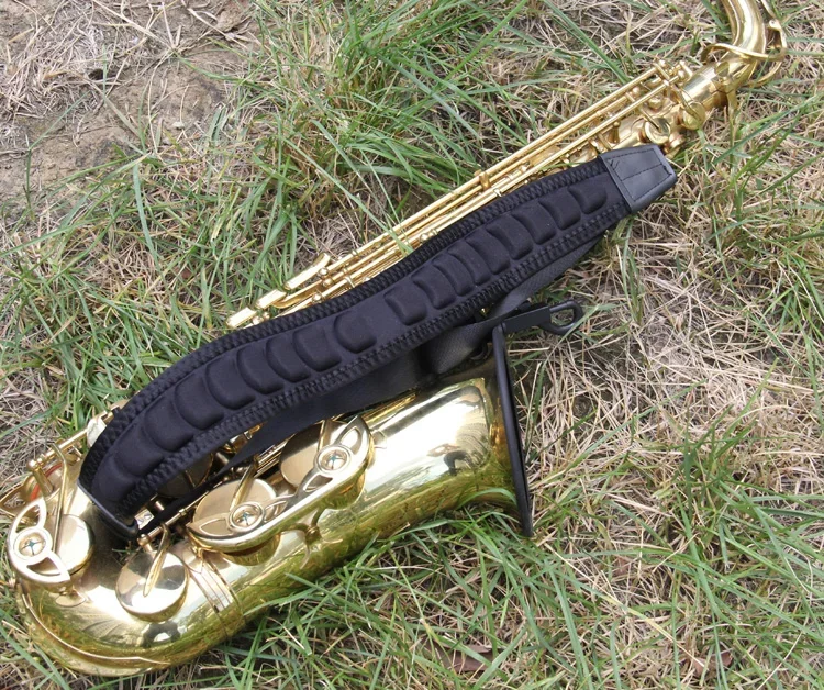 Imbracatura Per Sassofono Bari Nera Spallina In Neoprene Tenore Alto Super Sax