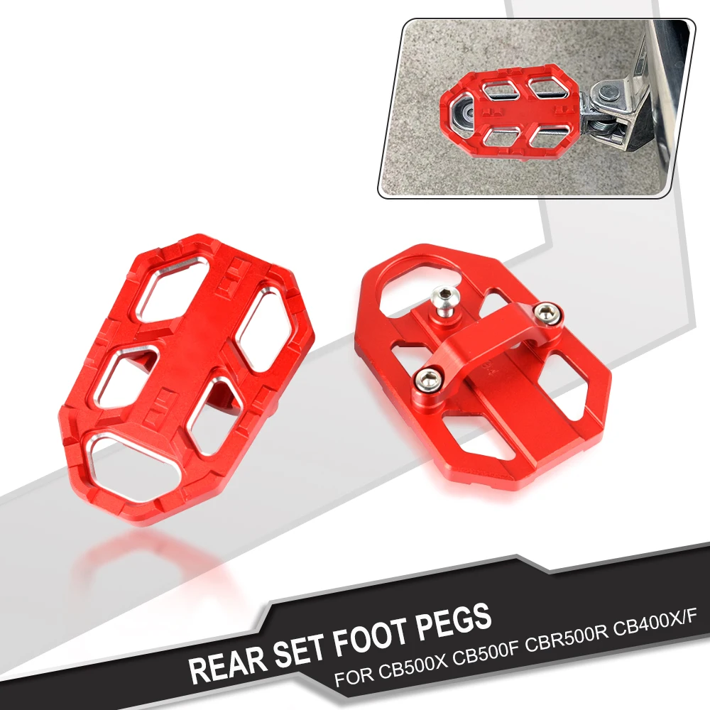 Motorcycle Rear Foot Brake Lever Pedal Extender Brake Peg Pad Enlarge Extension For Honda Cb500X Cb500F Cbr500R Cb400X Cb400F