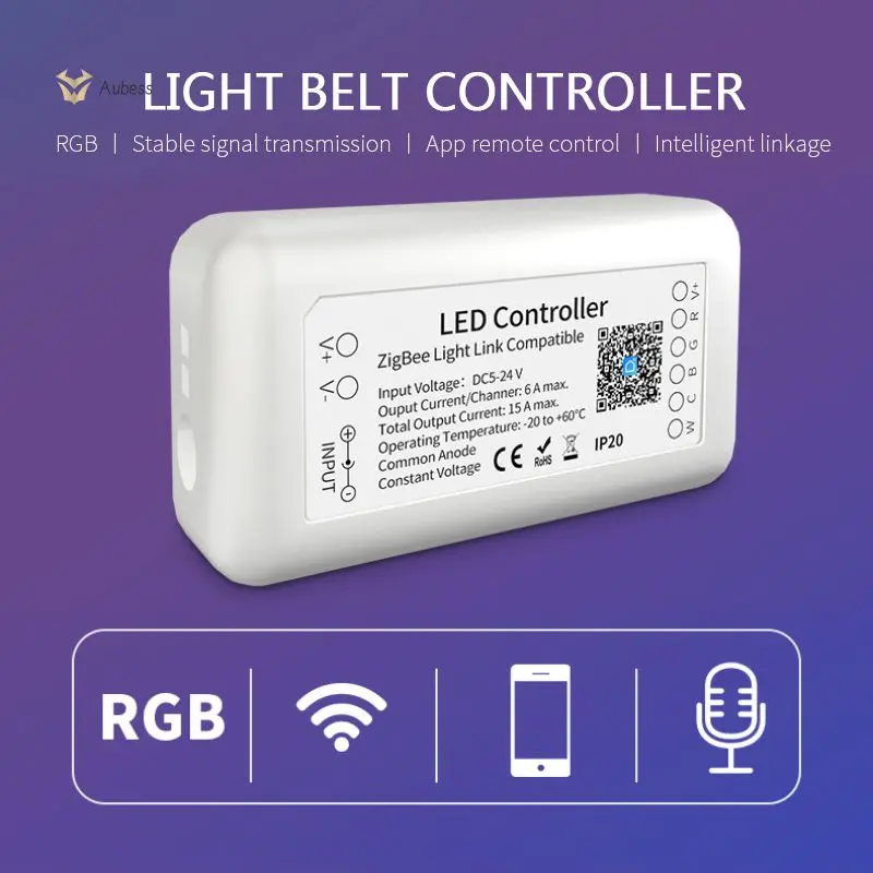 Rgb Cct Smart Switch Safe App Control Lighting Box Controller Timing Dc12 Mini Strip Light Controller Per Amazon Alexa 15A