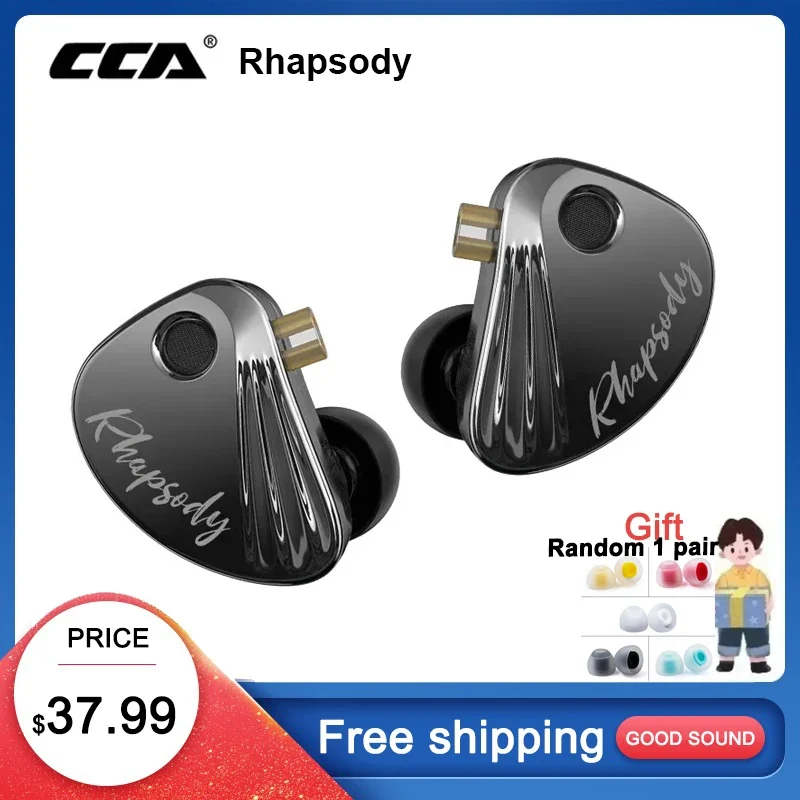 Cca Rhapsody 2Dd + 4Ba Hybrid Iem Hifi Auricolari Auricolari Cablati Con Cavo Staccabile Per Audiofili Musicisti Pre-Ordine