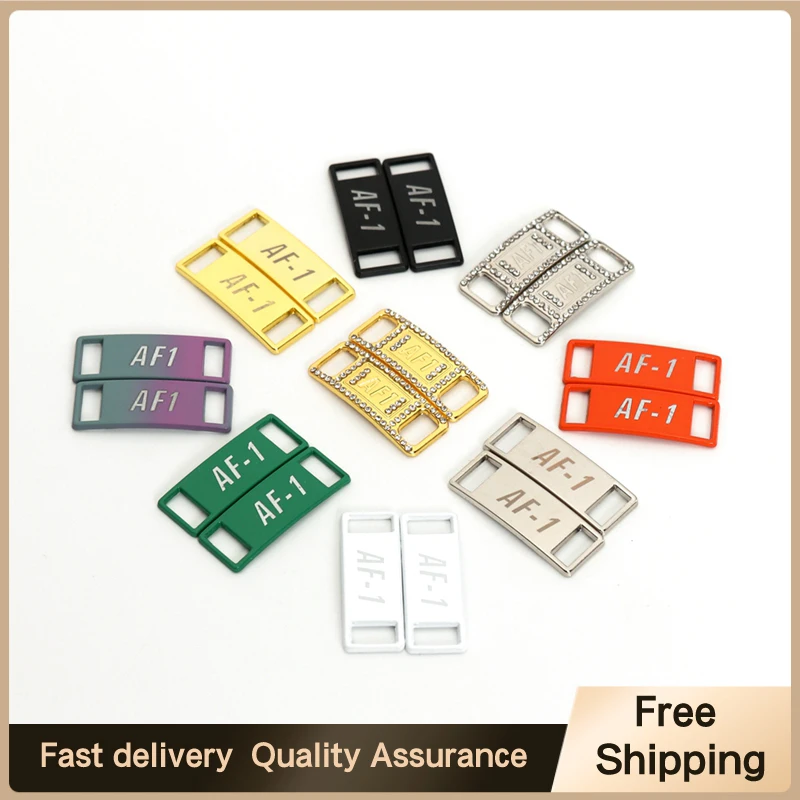 New Af1 Diamond Shoe Charms Fashion Laces Buckle Quality Metal Lacci Delle Scarpe Decorazioni Chapa Air Force One Shoes Accessori
