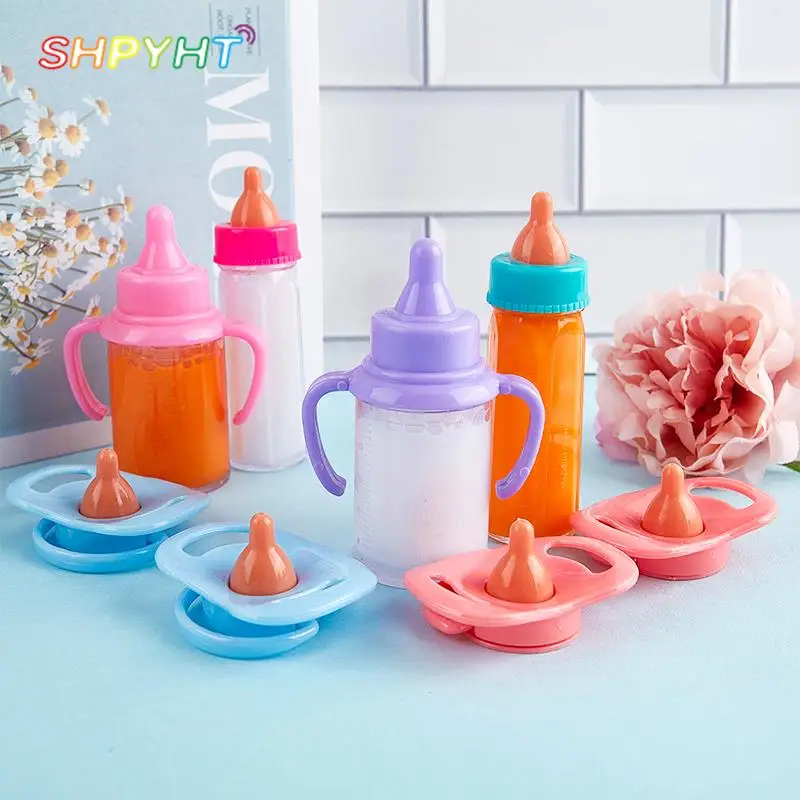 Fit 18 Pollici Baby New Born American Doll Accessori Ragazza Magic Milk Bottle Ciuccio Juice Bottle Doll Comfort Toy For Baby Gift