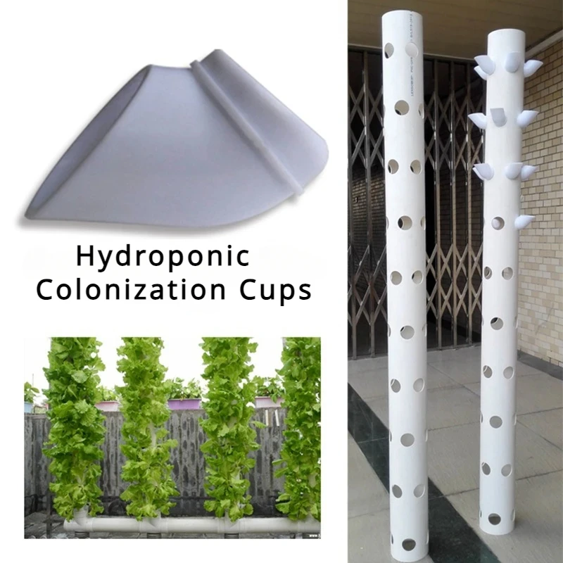 50 Pz Fai Da Te Idroponica Verticale Torre Vasi Per Piante Idroponica Colonizzazione Tazze Contenitore Per Fiori Pianta Coltiva Vaso Tazza Giardinaggi