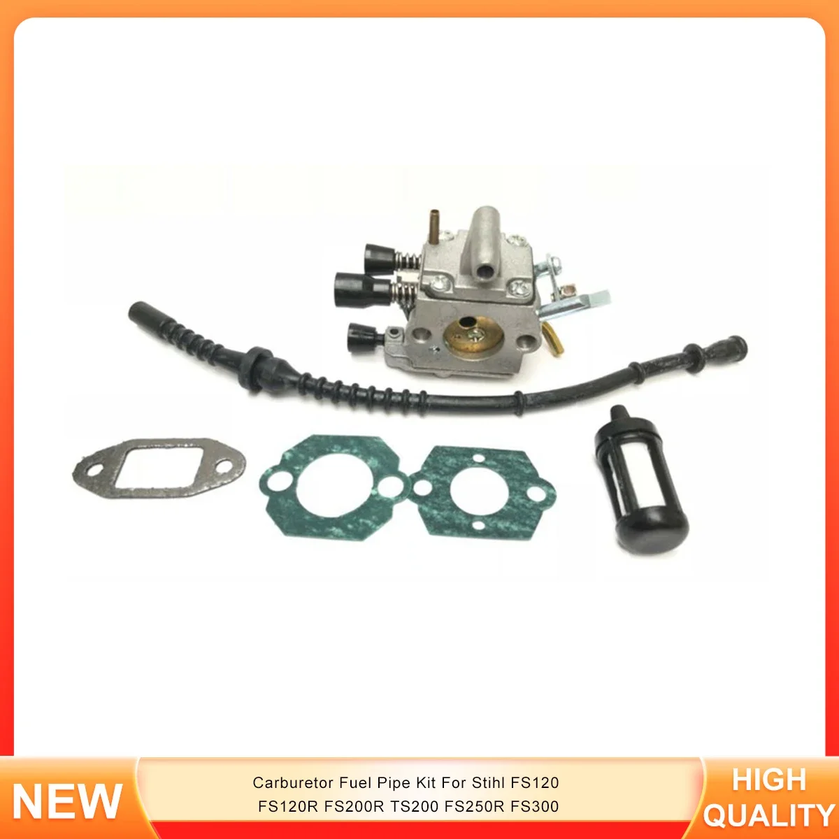 Kit Tubo Carburante Carburatore Per Stihl Fs120 Fs120R Fs200R Ts200 Fs250R Fs300