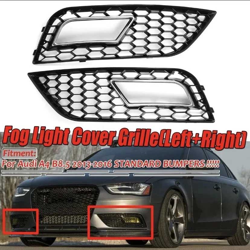 Copertura Fendinebbia Griglia Paraurti Anteriore Per Audi A4 B8 B9 Rs4 2013-2015