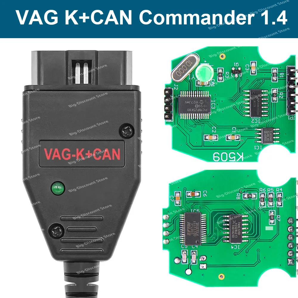 Vag K-Line Vag K Can Commander 1.4 K + Can & Muslimex Ftdi Per Vag K Can Commander Obd 2 Strumenti Diagnostici Per Auto Per Vw/Audi