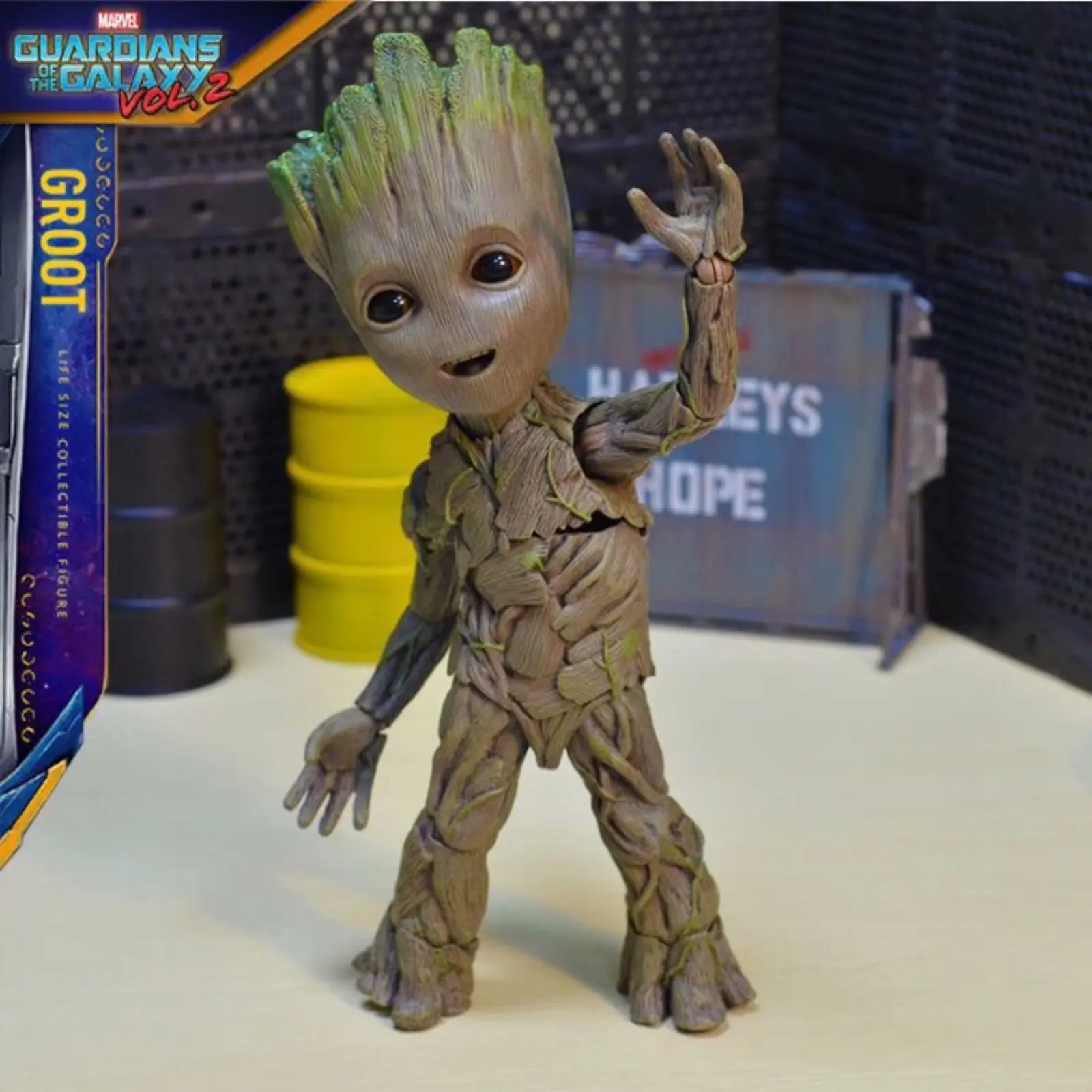 Hot Toys 1:1 Marvel Guardians Of The Galaxy Groot Avengers Cute Baby Tree Man Giunti Mobili Bjd Action Figure Toys
