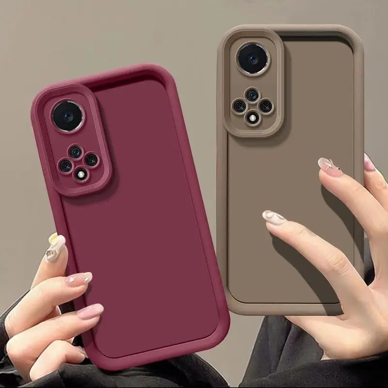 Custodia Per Telefono Per Honor 20 Honor 20S Honor 70 Honor 100 50 Lite 70P 90 80 50 60 Anni '50 E Cover In Silicone Tinta Unita Cute 3D Wavy Lines