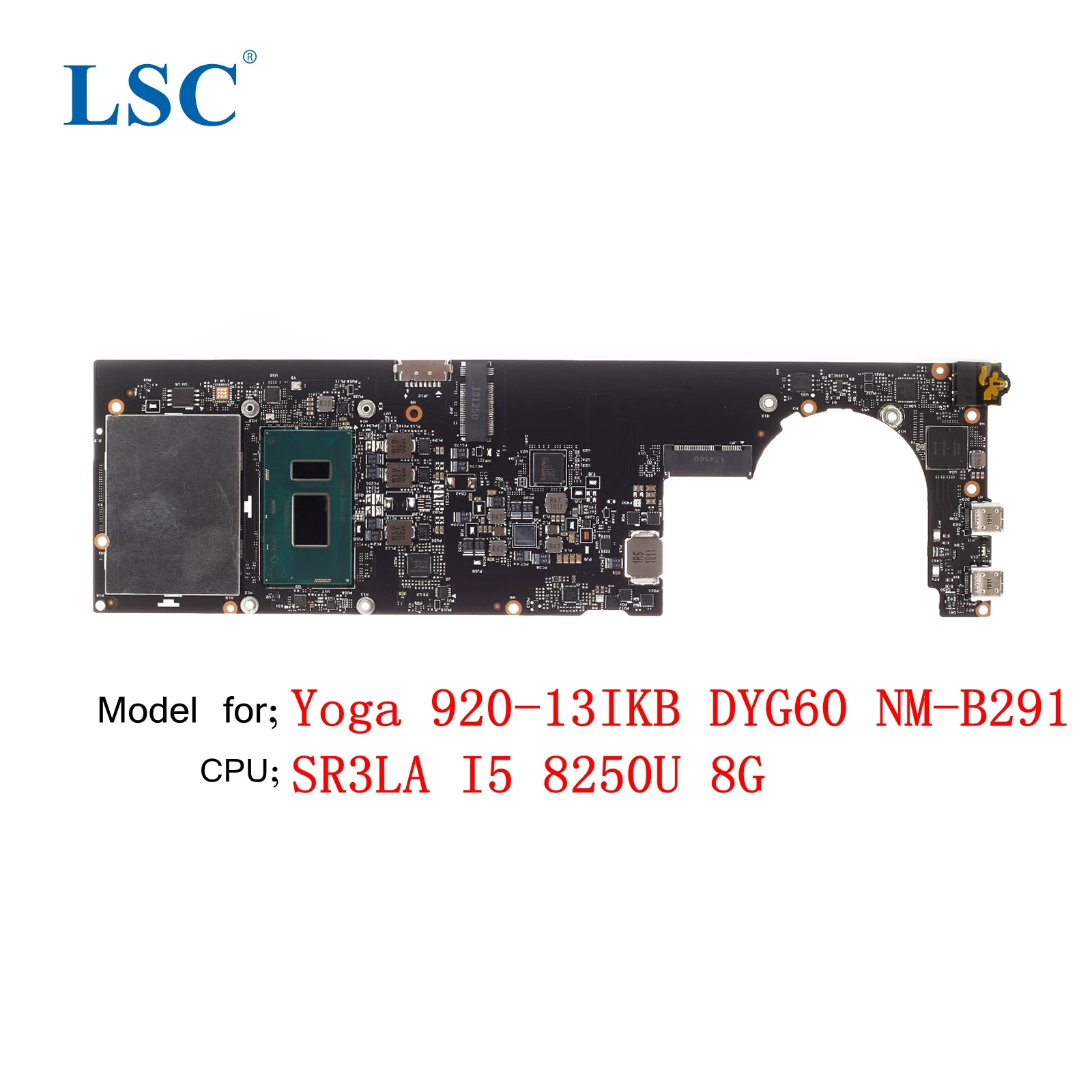 Scheda Madre Per Laptop Yoga 920-13Ikb Per Lenovo Thinkpad Dyg60 Nm-B291 Fru; Cpu Muslimah; I5 8250U 8G