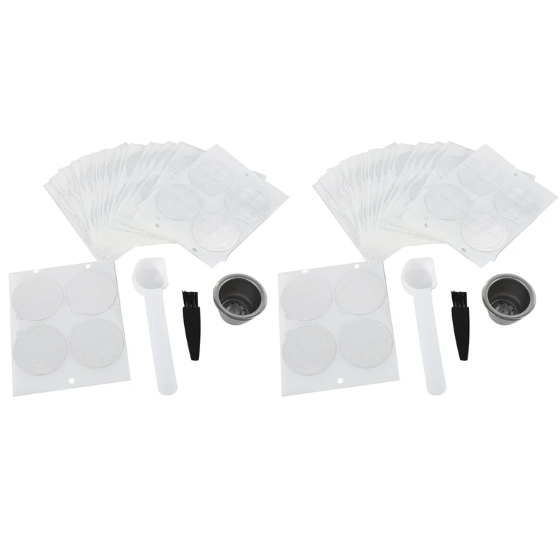 Hot 2 Pods 200 Guarnizioni Capsula Di Caffè Nespresso Ricaricabile Riutilizzabile Per Macchina Nespresso Macchina Per Caffè Espresso Filtro Per Tazza