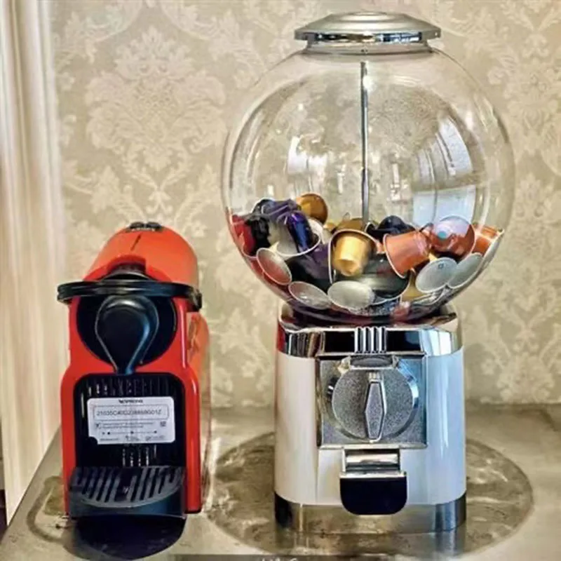 Scatola Portaoggetti Per Capsule Di Caffè Candy Gashapon Machine Solo Per Capsule Nespresso Capsulas Pods Holder Pod Stand Rack
