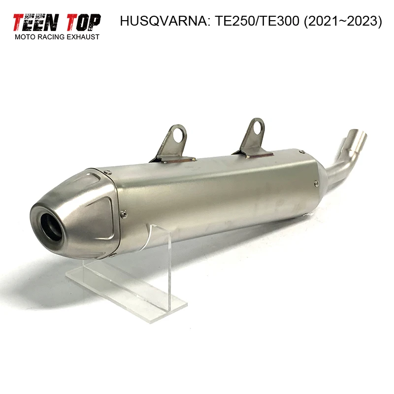 Per Husqvarna Offroad Bike Scarico Moto Te250/Te300 2021-2023 Moto Bike Silenziatore Silenziatore Sistema Di Scarico Te250