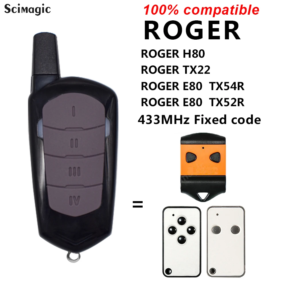 Trasmettitore Di Comando Per Porta Apriporta Apribottiglie Per Garage A Codice Fisso Da 433Mhz Con Telecomando E80 Tx22 E80 Tx54R X52R