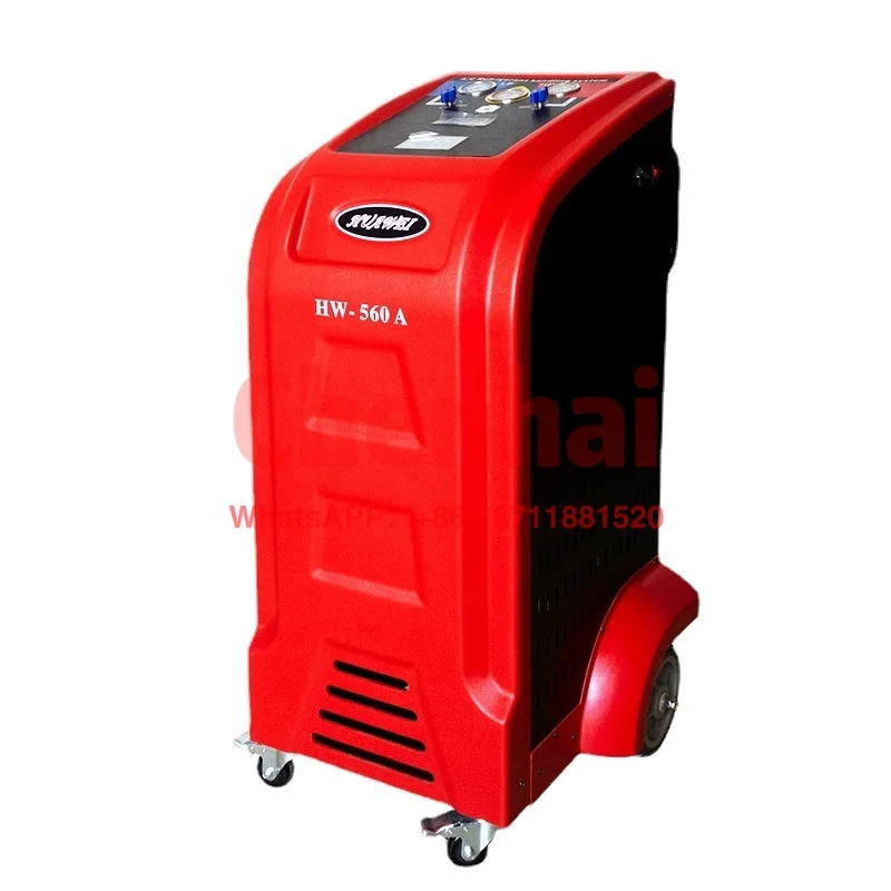 Condizionatore D'Aria R134A O R1234Yf Gas Refrigerante/Sistema Ac Flushing Machine Hw-560A Per Autobus E Autocarri Pesanti