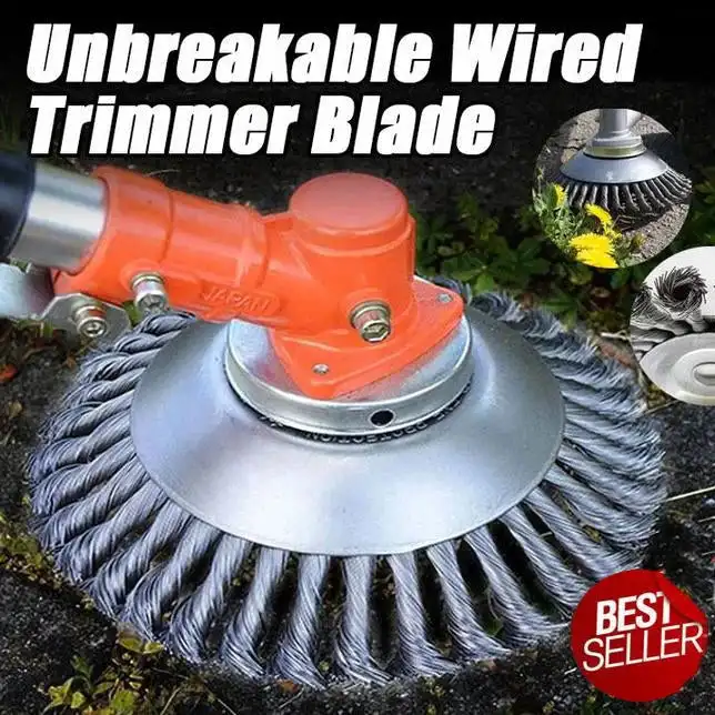 Lama Per Decespugliatore Cablata Infrangibile Spazzola Per Erbacce Da Giardino Tosaerba Tagliaerba Decespugliatore Strumento Per Decespugliatore Testi