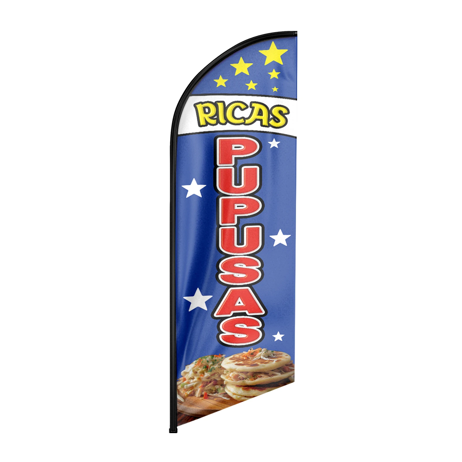 Fsflag 1 Pz 8Ft Pupusas3 Feather Flag Con Pole Kit E Ground Spike Swooper Banner Decorazioni (Senza Palo)