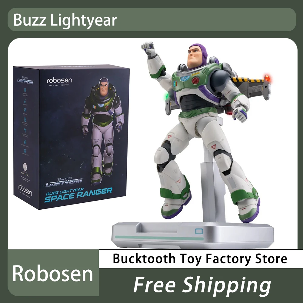 Original Robosen Figure Buzz Lightyear Space Ranger Alpha Robot A Controllo Vocale Auto-Converting Action Figure Da Collezione Toy
