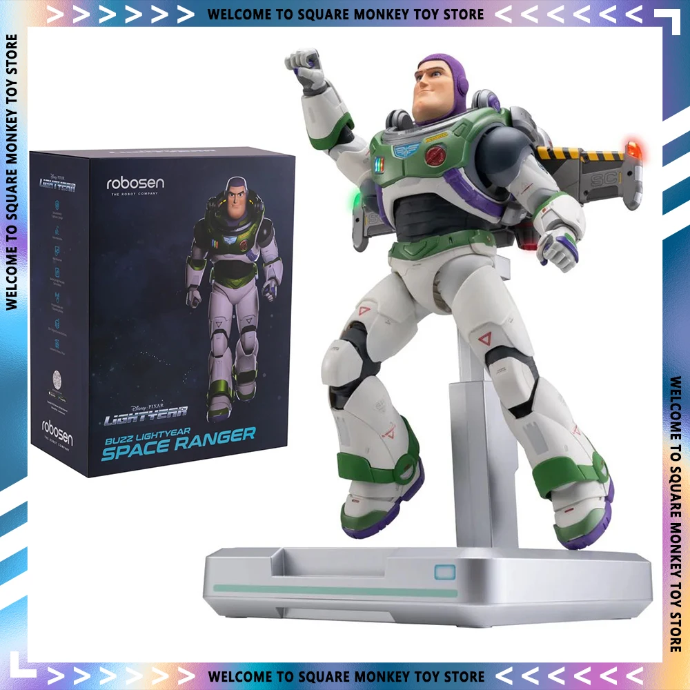 Originale Robosen Buzz Lightyear Space Ranger Alpha Voice Controlled Robot Anime Figure Auto-Converting Regalo Giocattolo Per Bambini Da Collezione