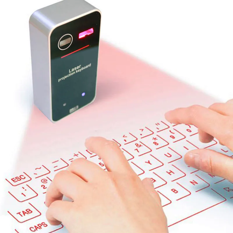 Tastiera Di Proiezione Laser Bluetooth Virtual El Teclado Mouse Combo Funzione Per Smartphone Ios Pc Tablet Computer Portatile Inglese