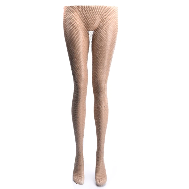 Calze Da Donna Con Strass Collant Femminile Lenceria Diamond Collant Sexy Calze A Rete Trasparenti Collant Diamond Party