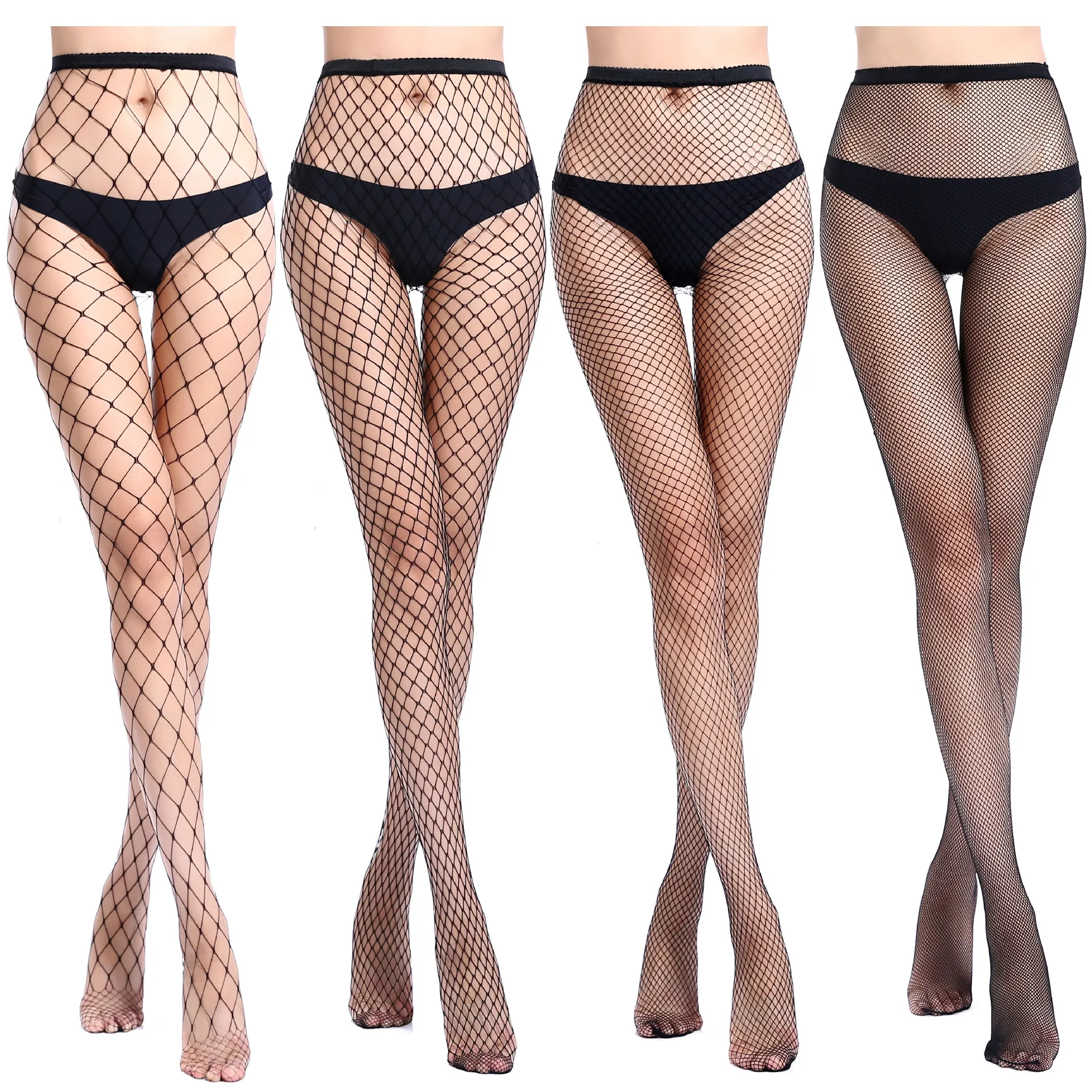 Nuovo Sexy A Rete Calze E Autoreggenti Maglia Collant Calze Di Nylon Scava Fuori Calze E Autoreggenti Nero Lingerie Erotica Di Alta Calzini E Calzetto