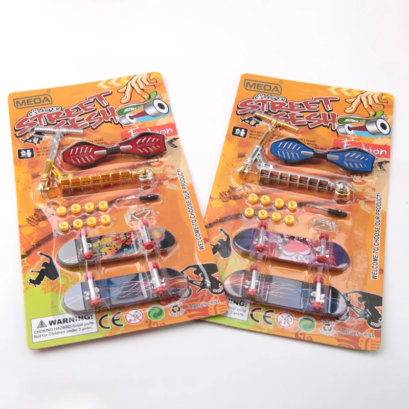 Mini Fancy Stunt Skateboard Set Finger Skateboards/Scooter/Pattini A Rotelle/Parti Di Bici Per Tech Deck Ramp Venue Combinazione Giocattoli