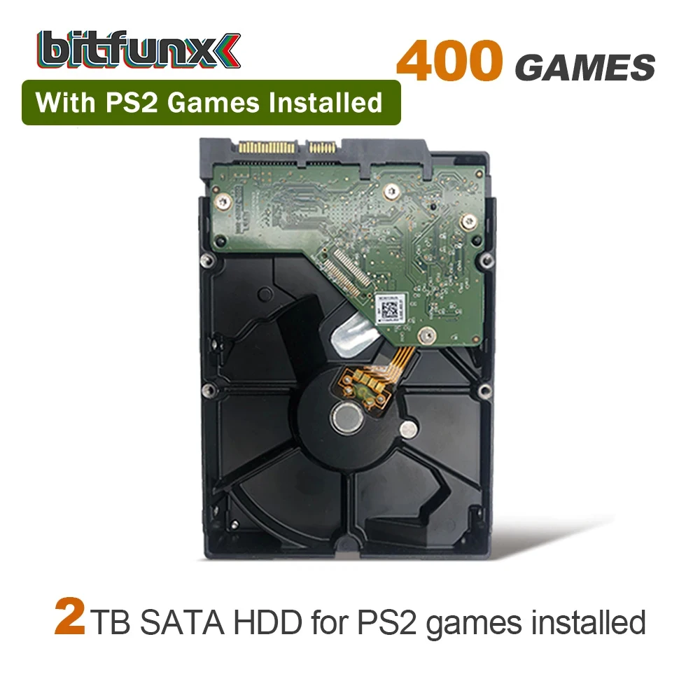 Disco Rigido Interno Bitfunx 3.5 "Sata Per Ps2 Con Giochi Installati 80Gb/320Gb/500Gb/1Tb/2Tb Garanzia Di Un Anno