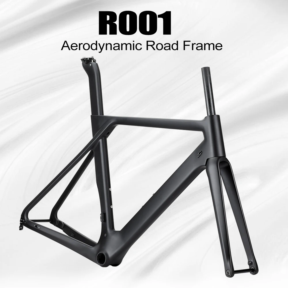 Airwolf 2024 Carbon Road Bike Frameset Freno A Disco Bb86 700C * 32C Thru Alxe 12*142Mm Aero Bicycle Road Bike Frame