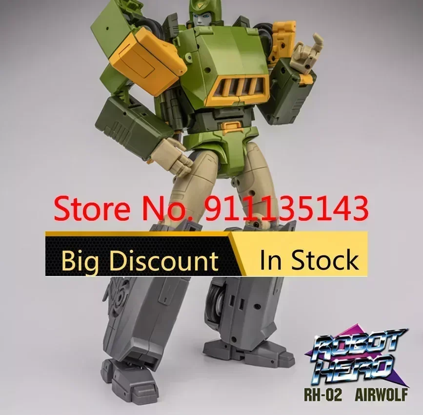 Robothero Rh-02 Robot Hero Rh02 Airwolf Springer Spring In Stock