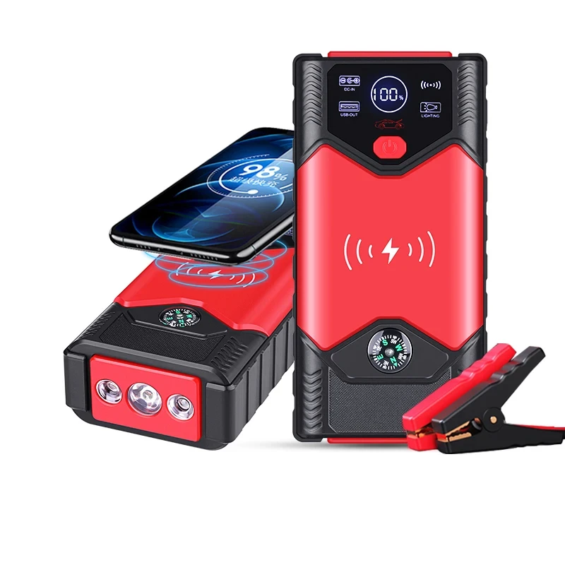 Avviatore Di Emergenza Per Auto Portatile 12Vcar Battery Jump Starter Batteria Per Auto Boost Battery Kit 1200Amp Car Jump Starter 59800 Mah
