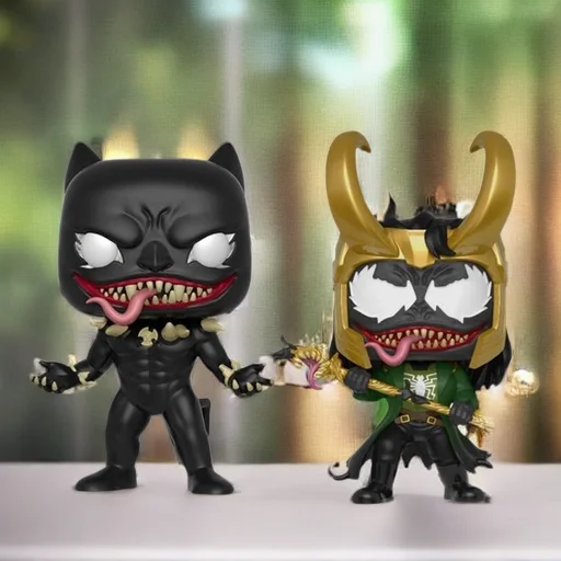 Anime Marvel Venomized Black Panther Loki Movie Vinyl Action Figure Collection Modello Giocattoli Per Bambini
