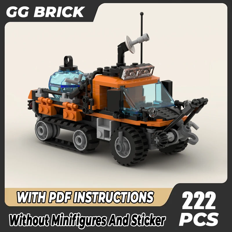 Moc Building Blocks Car Arctic Utility Half-Track Model Technology Mattoni Per Set Fai Da Te Giocattolo Di Assemblaggio