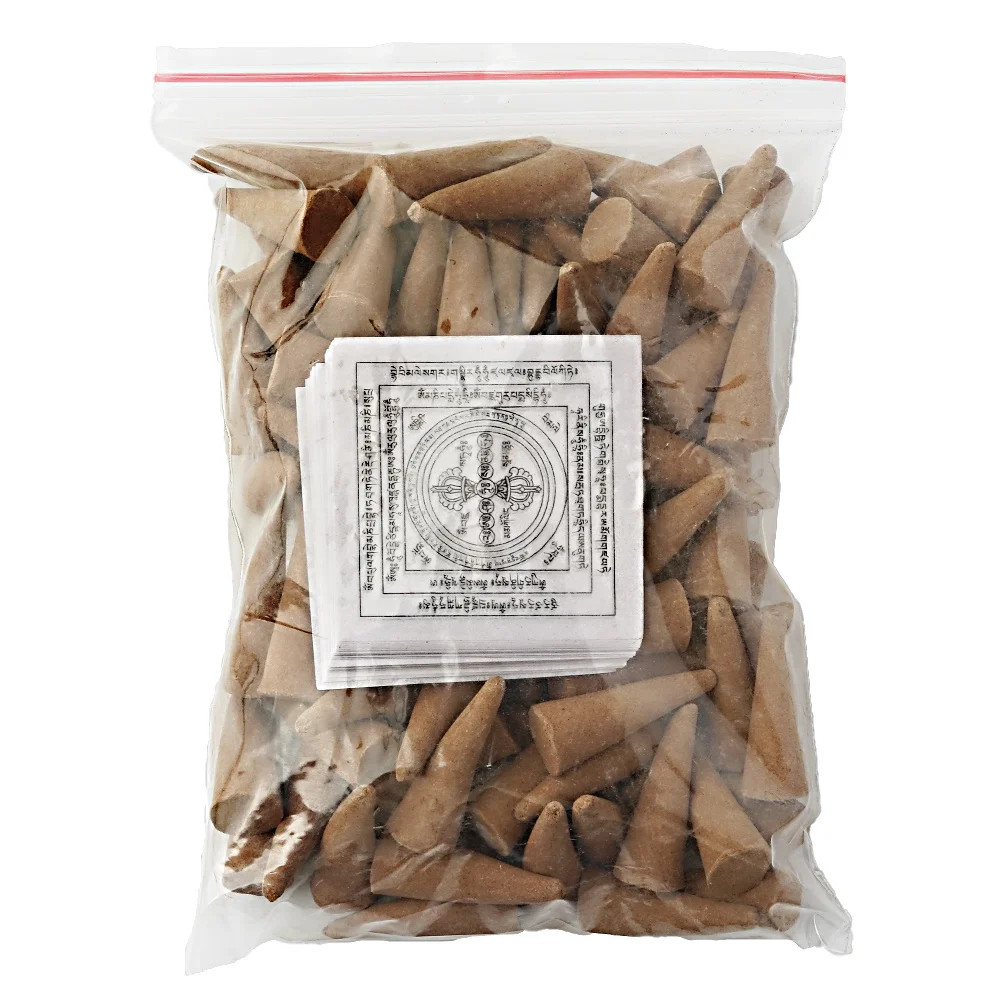 Coni Di Incenso Naturale Tibetano-Fumo Morbido, Pacifico E Serico, Ideali Per Le Offerte Di Buddha E La Meditazione
