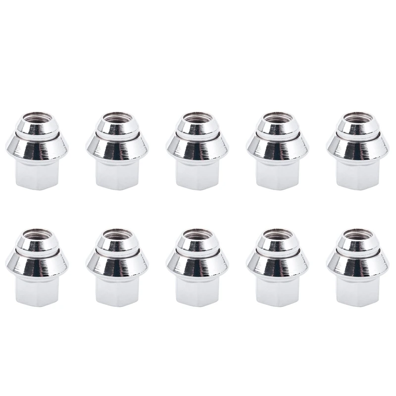 10X M12 X 1.5 19Mm Esagonale Per Ford Wheel Open Nut Fiesta Focus Ka Mondeo