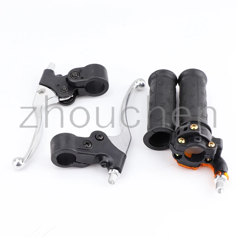 22Mm Twist Manopole Acceleratore Leve Freno Set Per 2 Tempi 47Cc 49Cc Mini Moto Dirt Cross Pocket Bike Atv Mini Moto Moto Cross