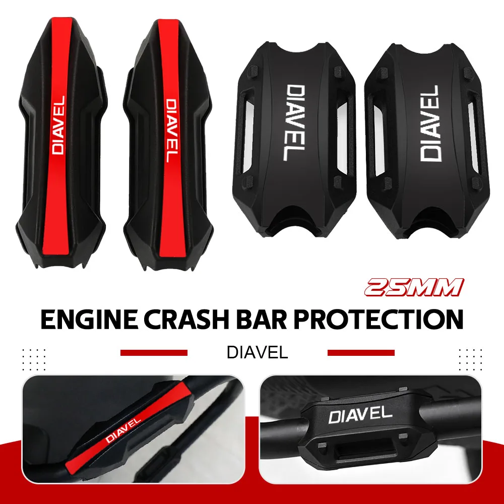 Per Ducati Diavel V4 Diavel V4 2023 2024 + Accessori Protezione Motore Moto Paraurti Blocco Decorativo Crash Bar 25Mm