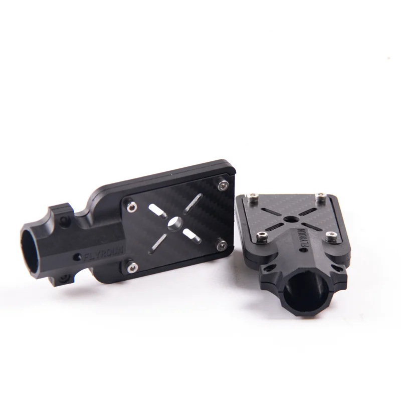 Flyroun 20Mm Tubo Di Carbonio Base Motore Integrata Ammortizzatore Sospeso Base Motore 20Mm Plastica Nera