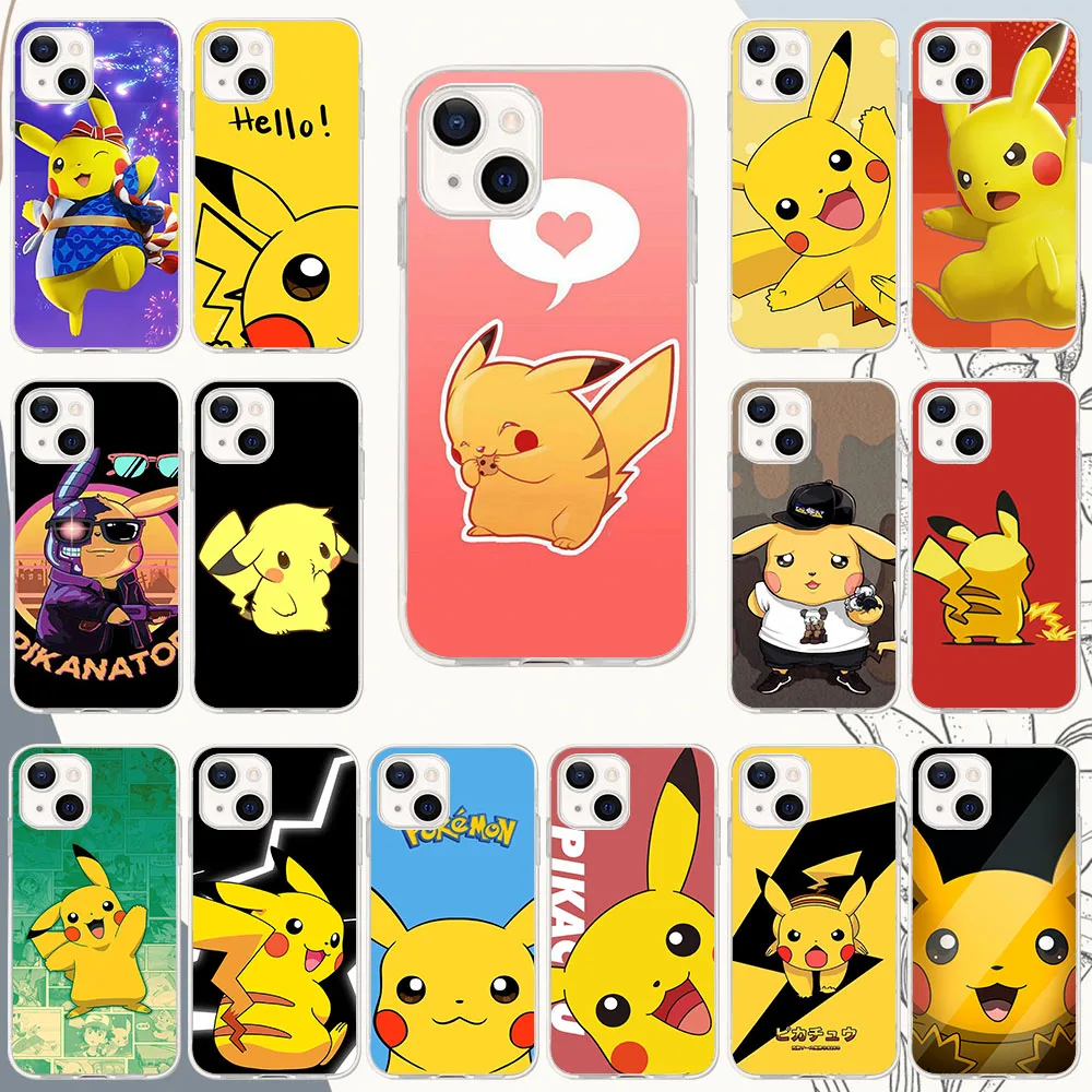 Tr-50 Pikachu Custodia Morbida Per Moto One Zoom Ace Action Fusion Hyper Macro Vision Pro G6 G7 Plus Play Power
