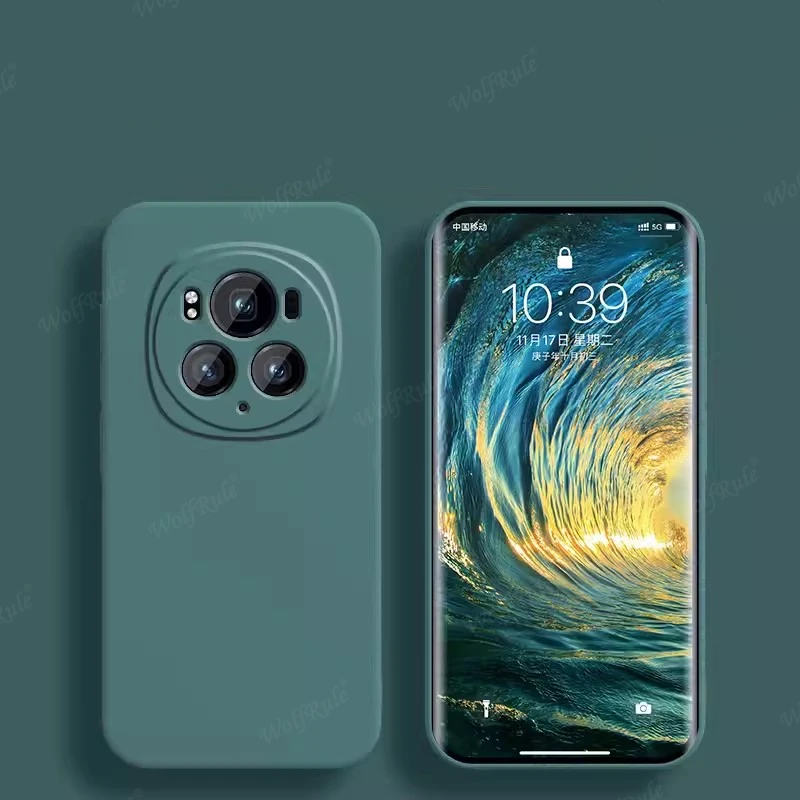 Per Honor Magic 6 Pro Custodia Cover Huawei Honor Magic 6 Pro Capas New Liquid Silicone Tpu Soft Cover Per Honor Magic 6 Pro Fundas