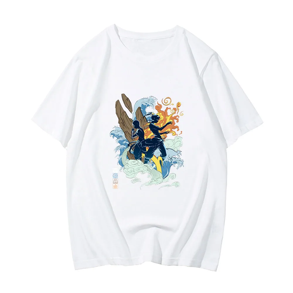Avatar The Last Airbender The Jasmine Dragon Tea Shop T-Shirt Casual Cotone Manica Corta Tshirt Uomo/Donna Stampa Grafica Top