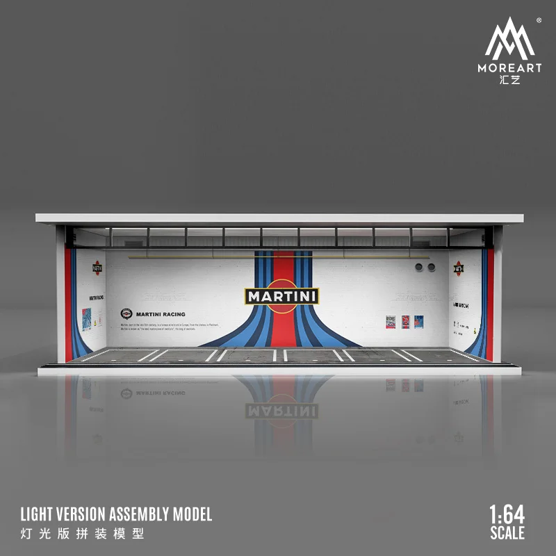 Timemmicro + Moreart 1:64 Martini Painting Light Version Garage Assembly Scene