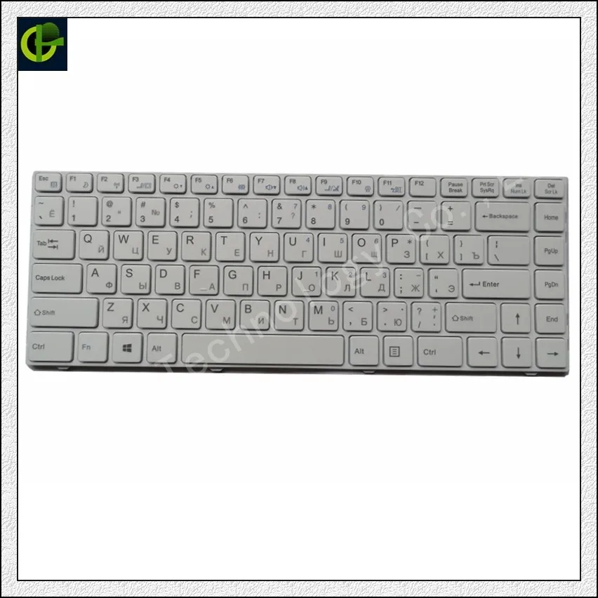 Tastiera Russa Per La Tastiera Hasee Ui35 Ui47 U43 Ui43 Hxu4 S520 Benq X41 X42 Dok-V6369Q Dok-V6369A Dok-6369A V131352As1 Ru Bianco