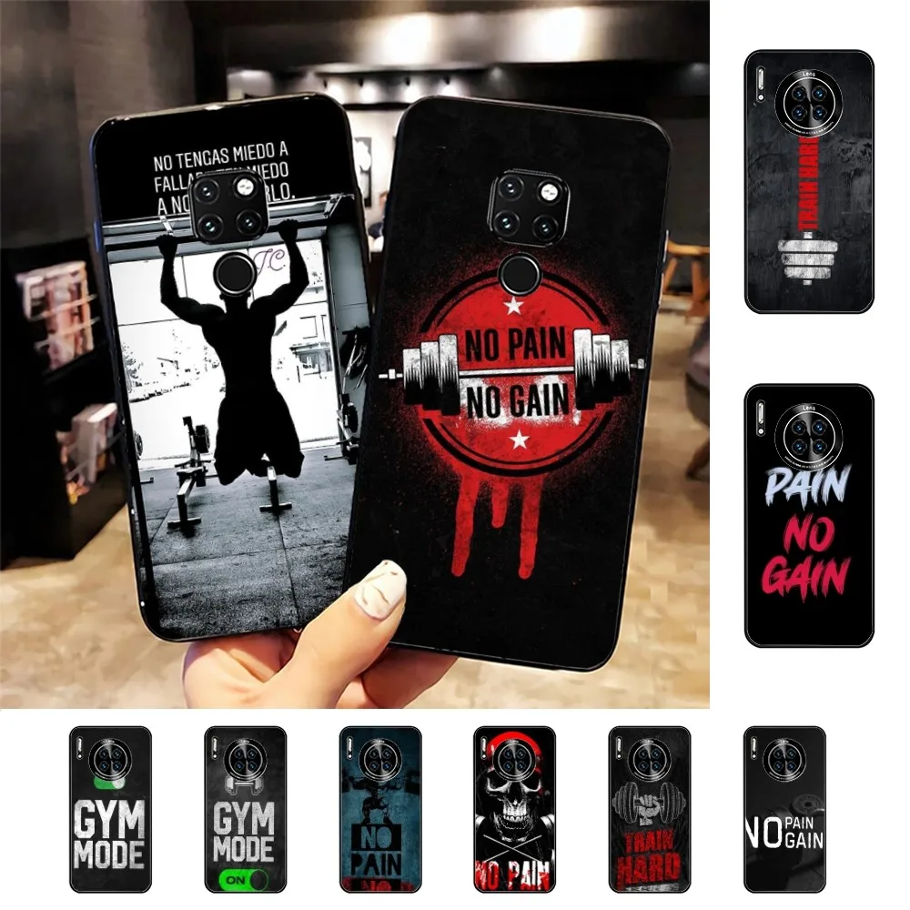 No Pain No Gain Gym Mode Custodia Per Telefono Per Huawei Mate 10 20 30 40 50 Lite Pro Nova 3 3I 5 6 Se 7 Pro 7Se